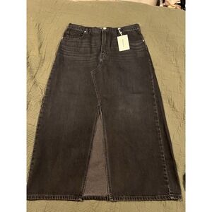 Frame Women's Black Jean/denim Skirt NWT Msrp$ 268 Size 30